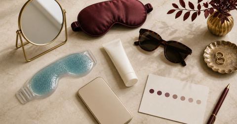 Sleep, sun exposure, allergy symptoms and photographs under consistent light can help clarify an under-eye pattern